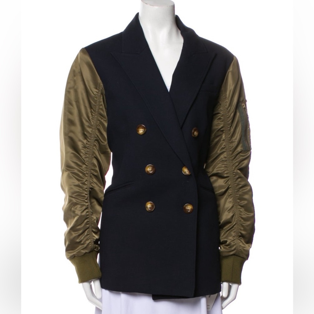 Veronica Beard size 10 Black and Olive khaki Jacket